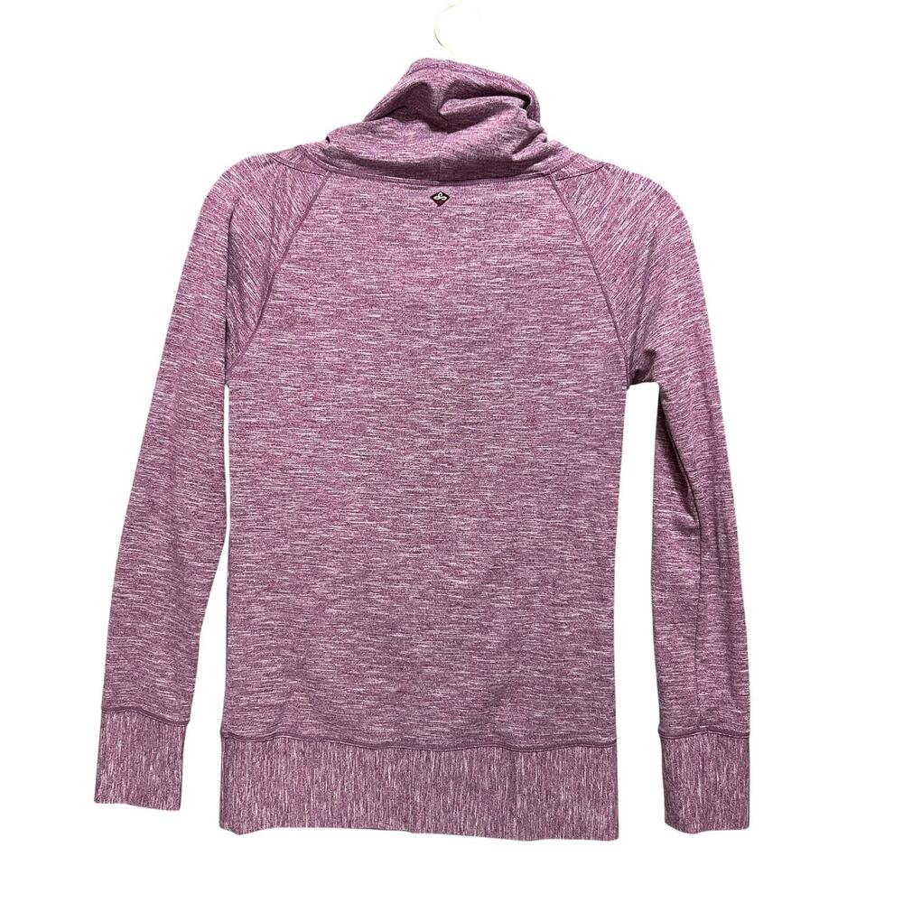 PRANA Women Cozy Sweater Pullover Size XS Oversized Cowl Neck Kangaroo Pockets - Picture 3 of 8